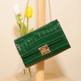 Retro Stone Pattern Chain Strap Crossbody Flap Bag - Shah S. Sahota